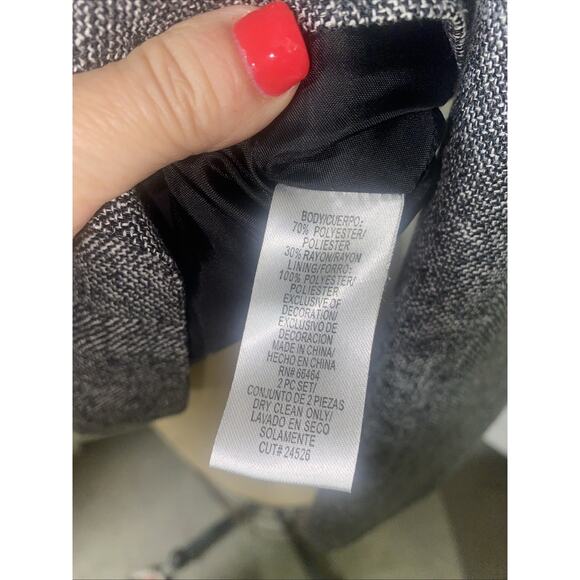 Studio 1 Women’s Sz 12 Suit Blazer Jacket Classy Career Fitted Velvet Trim - Picture 8 of 10